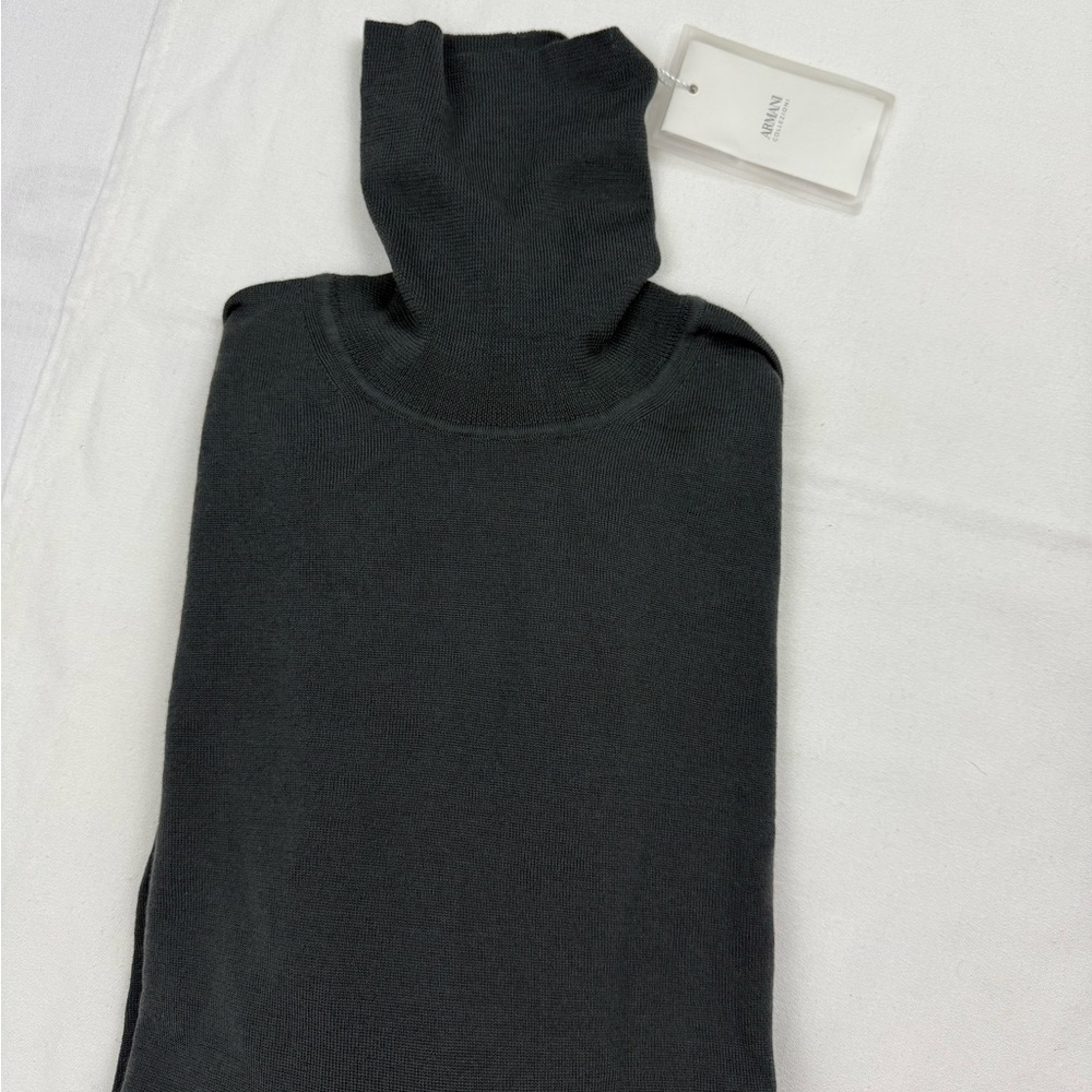 Armani Dark Gray Turtleneck Sweater